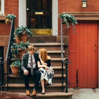 NYC Engagement photos by sean kim 