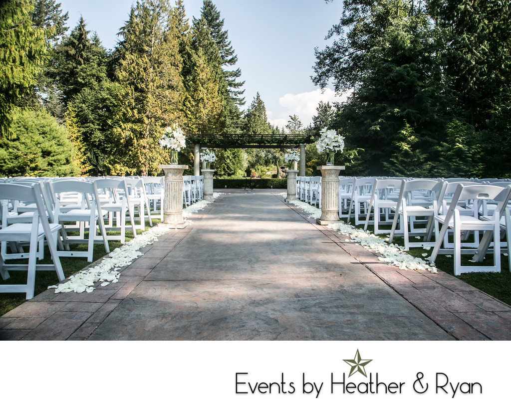 Rock Creek Gardens Wedding Photograph Seattle And Mount Vernon