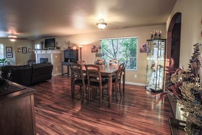 Seattle Skagit County Real Estate Photography Photographer Wood Floor Dining Room