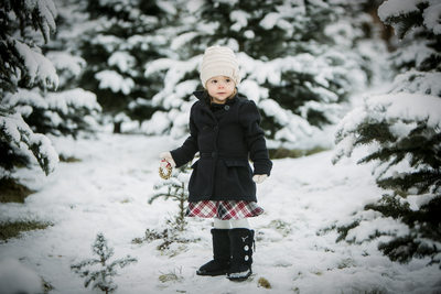 Childrens Photography in Winter in Seattle