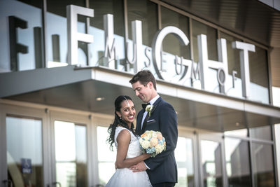 Museum of Flight Seattle Wedding Photo | Seattle Wedding Photography