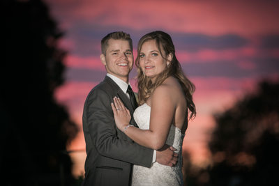 Delille Cellars Wedding Photography at Sunset