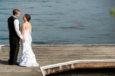 Green Gates at Flowing Lake Wedding Photographer