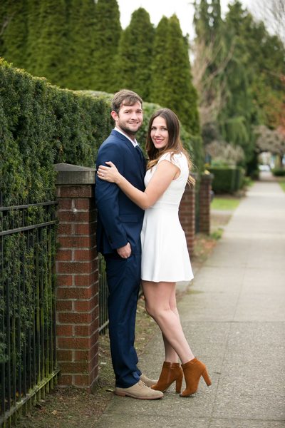 Seattle Engagement Photography with Dress