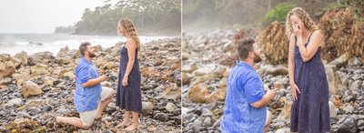 Beach Proposal - On One Knee