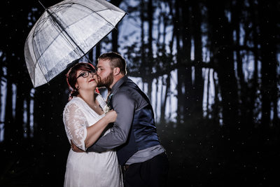 Rainy day wedding 