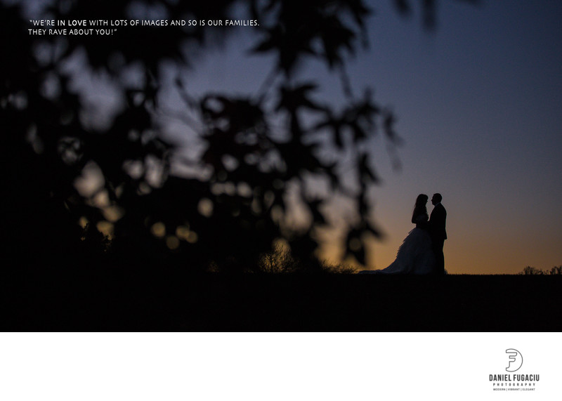 Longwood Gardens wedding photographer - silhouette 