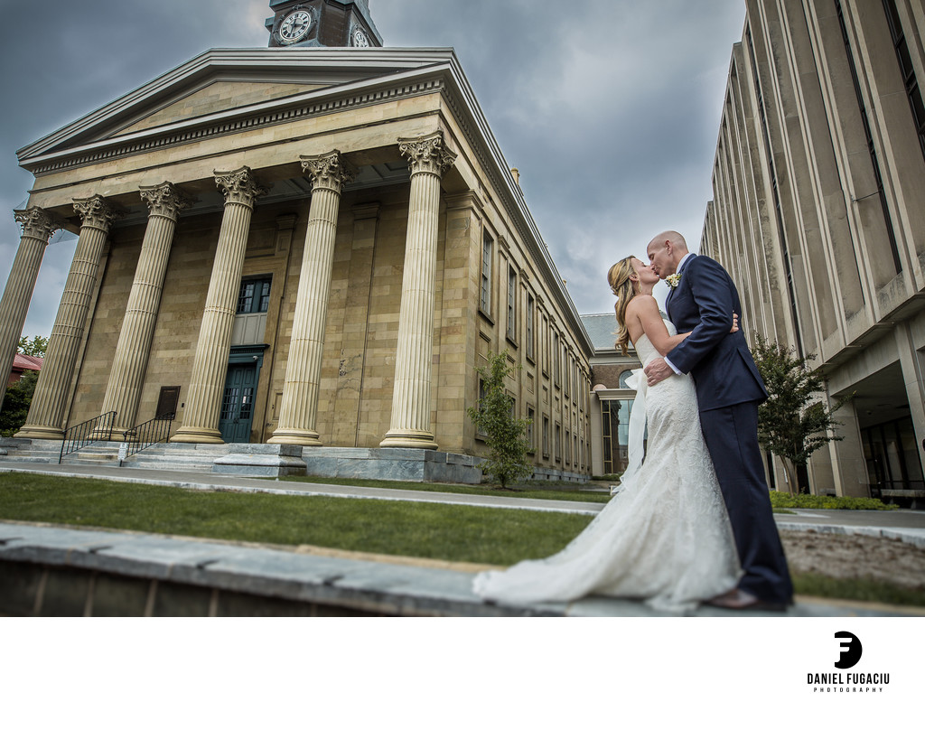West Chester Old Courthouse bridal portrait