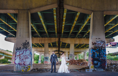 FDR Skatepark bridal photography