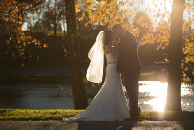 Sunset bridal photography
