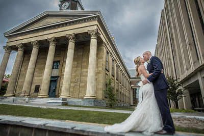 West Chester Old Courthouse bridal portrait