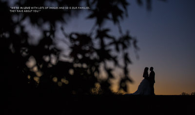 Longwood Gardens wedding photographer - silhouette 