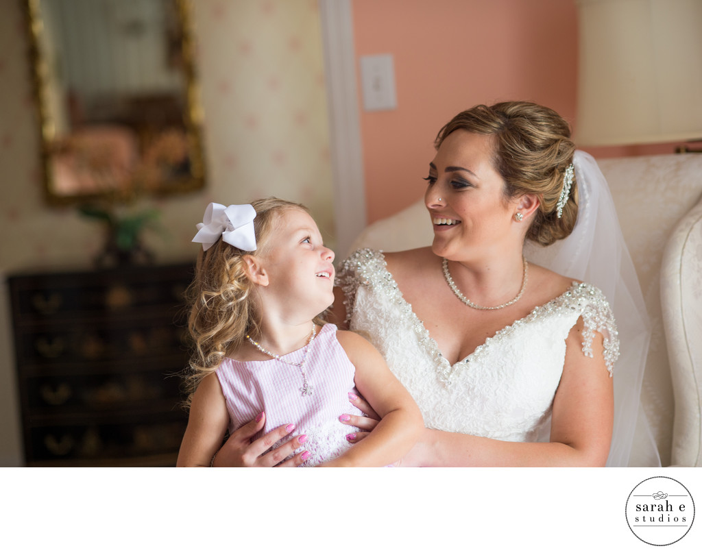 St. Louis Photographer of Bride and Flower Girl
