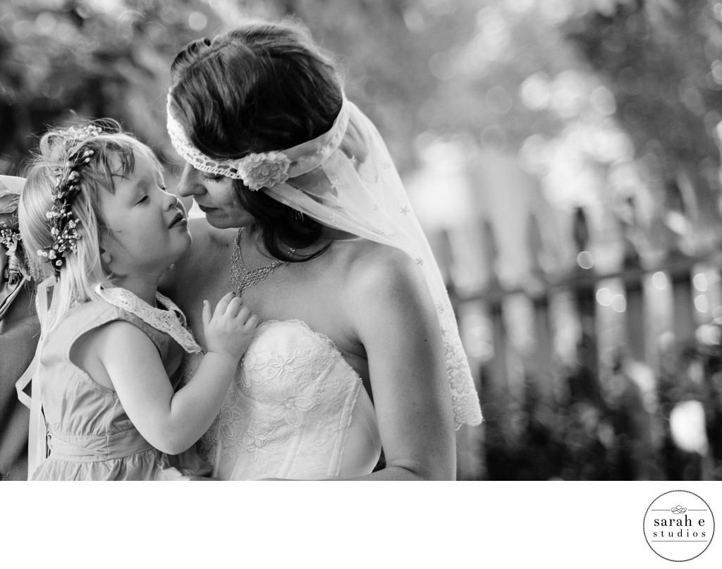Mom and Daughter Portrait at St. Louis, MO Wedding