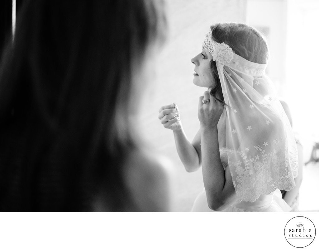 Bride Getting Ready at Lemp Mansion