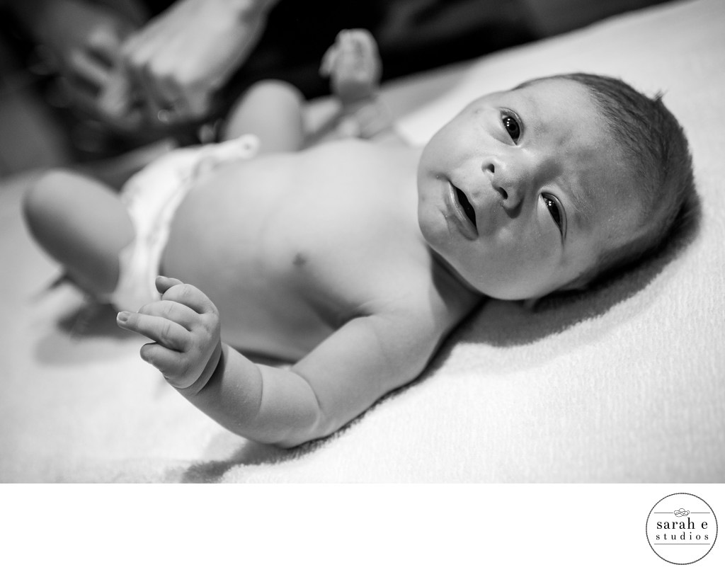 Baby Boy at Mercy in Hospital Warmer