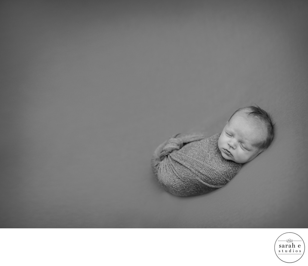 Newborn Black and White Fine Art Photo
