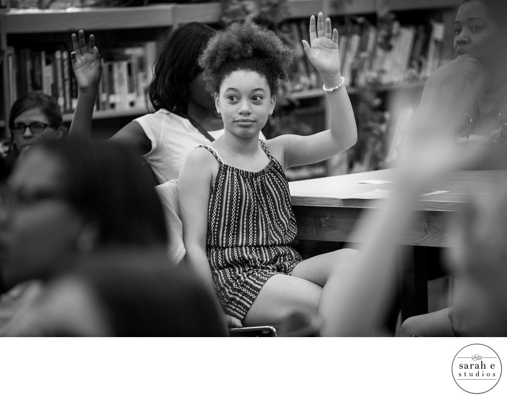 Tween girl at McKinley Classical Leadership Academy in St. Louis participating in a Girls in the Know classrom session