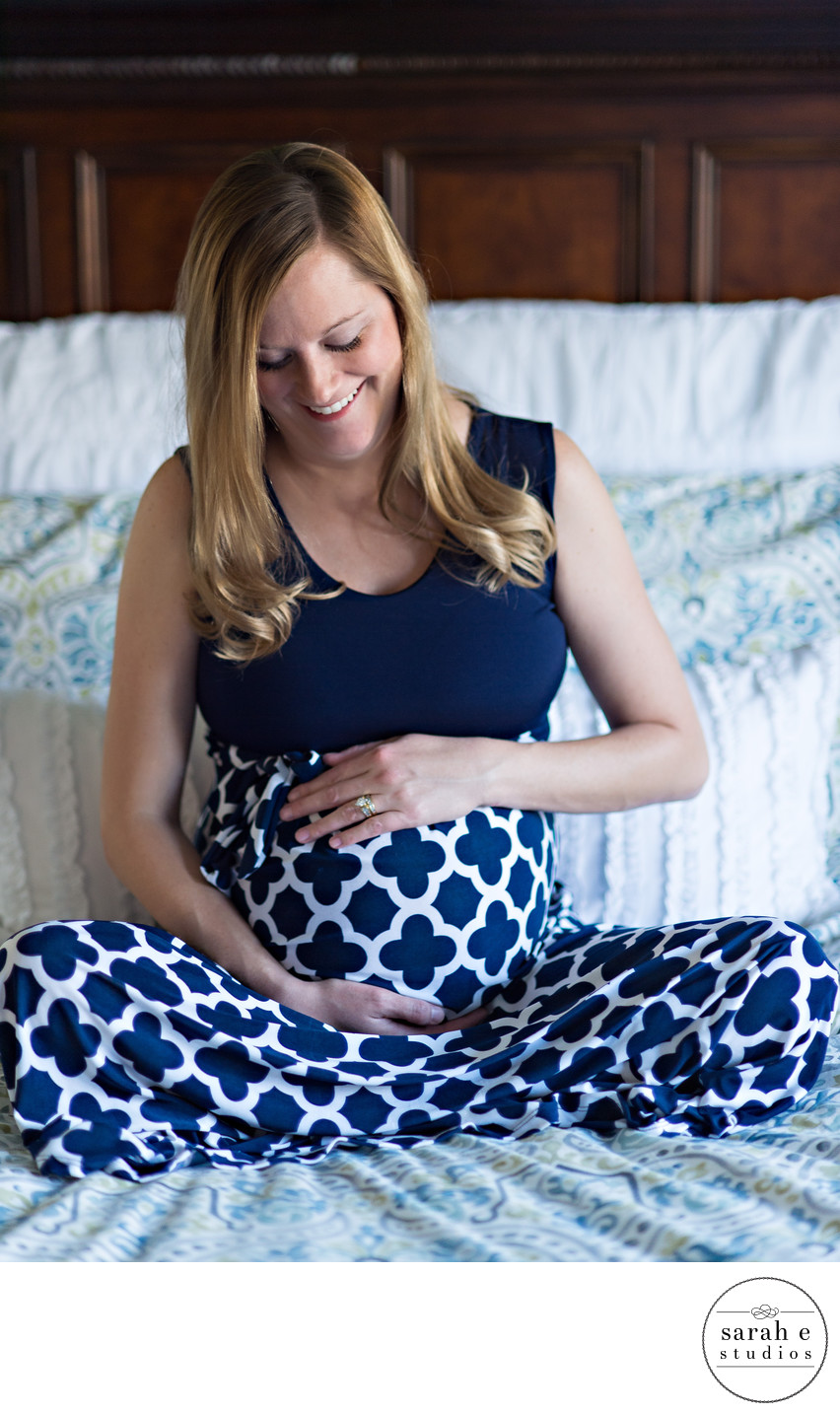 Maternity Portrait Session At Home