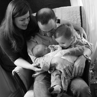 Lifestyle Newborn Session in Clayton Family's Home