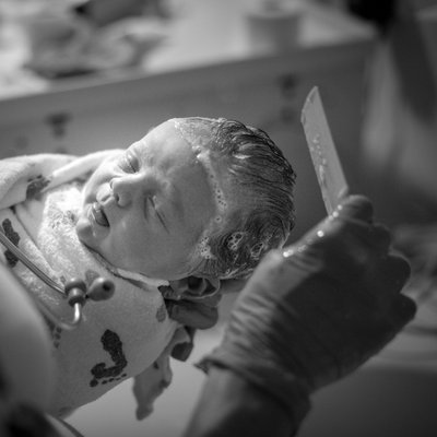 First Bath at Hospital After Birth