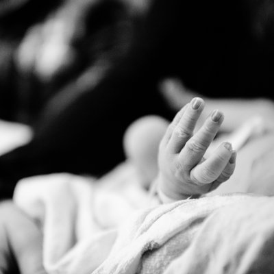 Tiny Newborn Baby Hand Capture