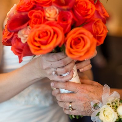 Bouquet Pic in Bride's Hand in St. Louis