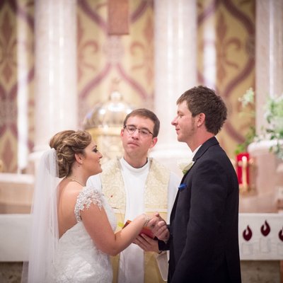 Catholic Wedding Photographer at St. Ambrose Church in St. Louis