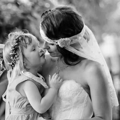 Mom and Daughter Portrait at St. Louis, MO Wedding