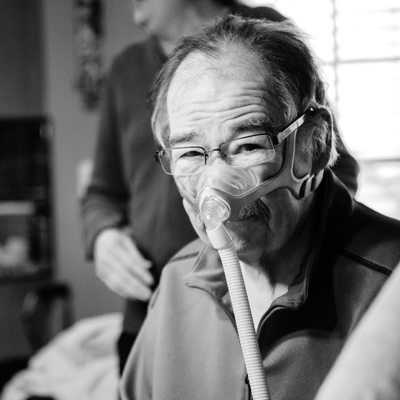 Portrait of Larry Tyler with ALS by Sarah Howell as St. Louis photographer FOX news