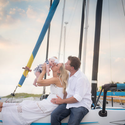Delray Beach family baby sailboat photographer