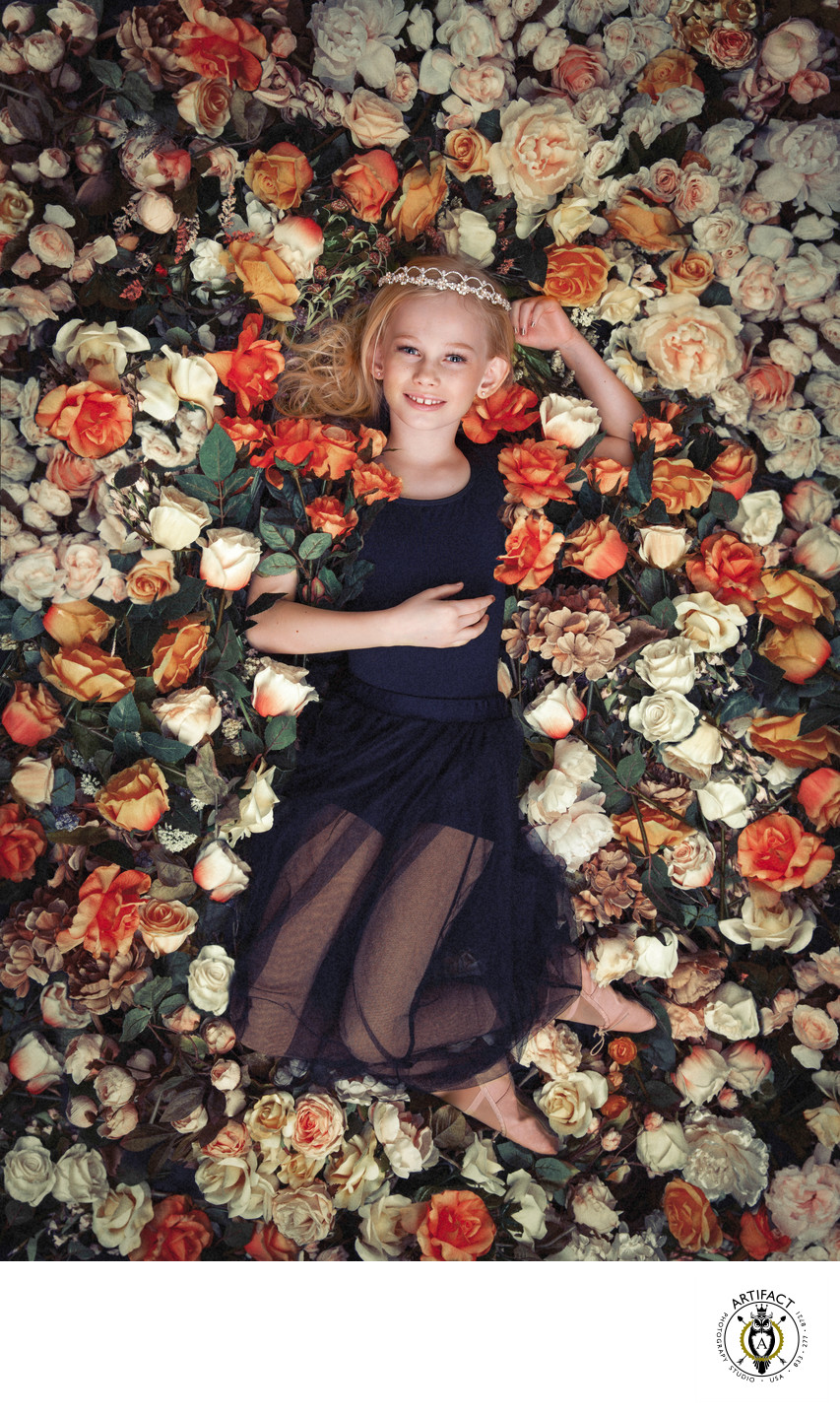 Field of Flowers Creative Portraits | Campbell