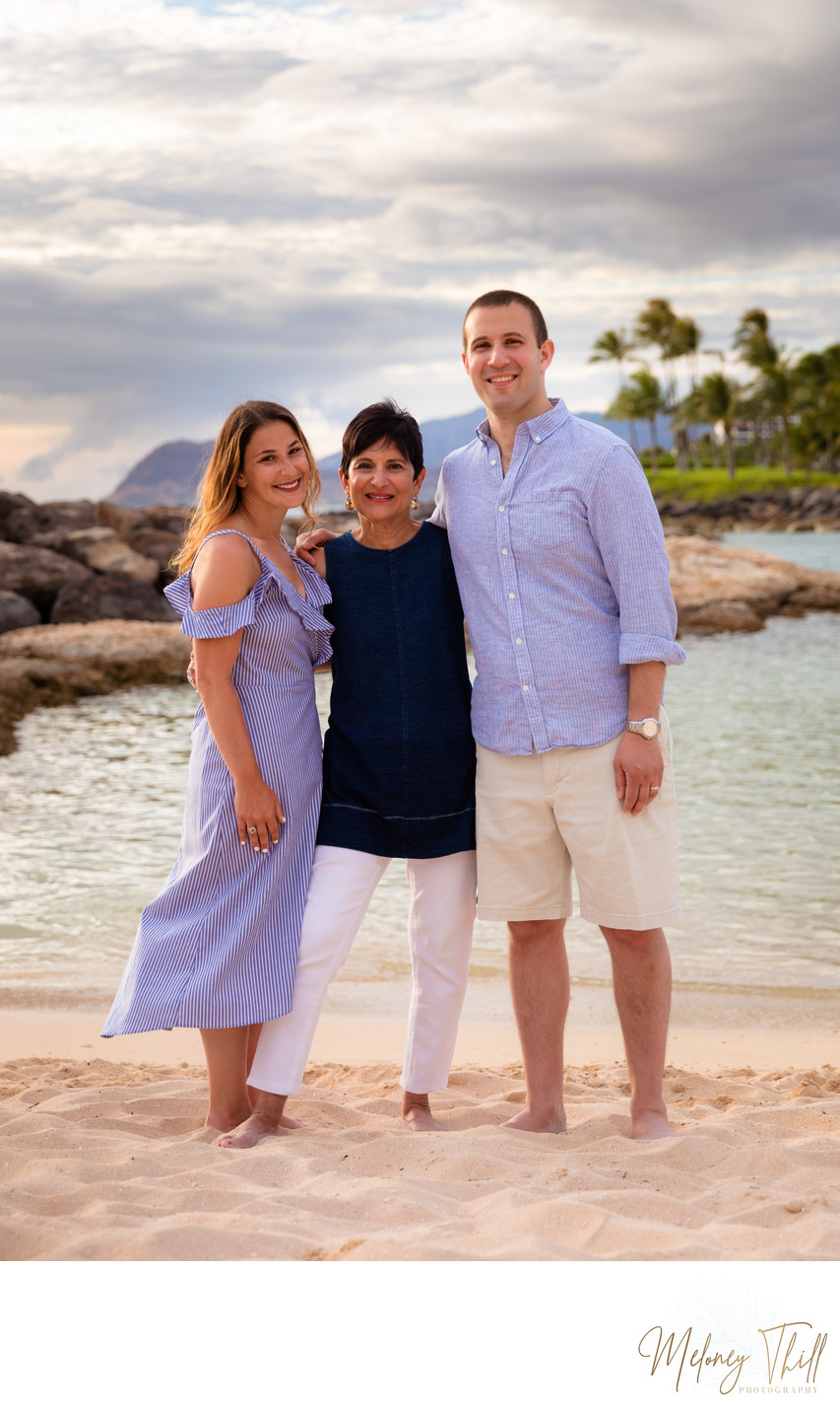 Family on the Beach at Ko'olina: Aulani Family Photographer