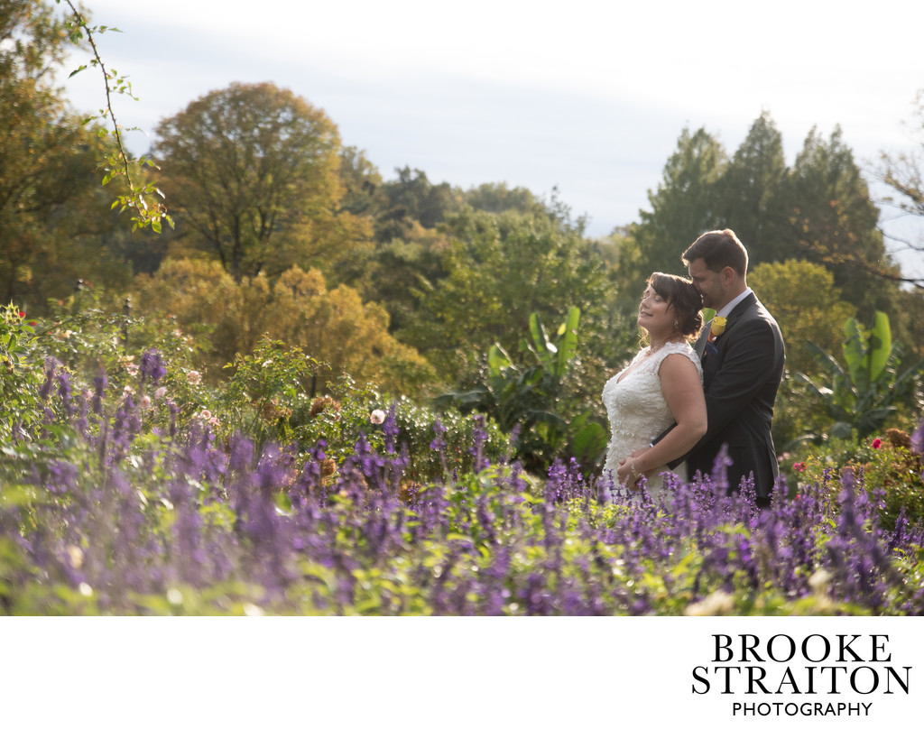 Wedding Photos at Morris Arboretum Rose Garden