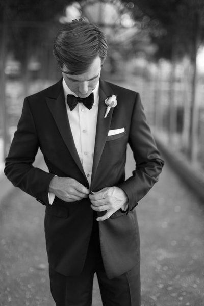 Black and White Wedding Photos of Grooms