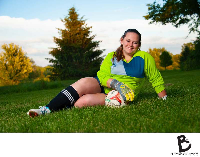 Outdoor Soccer Senior Portraits