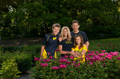 Family Portraits in Ann Arbor's Peony Garden