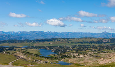 View from the Beartooth Pass in Montana + Wyoming
