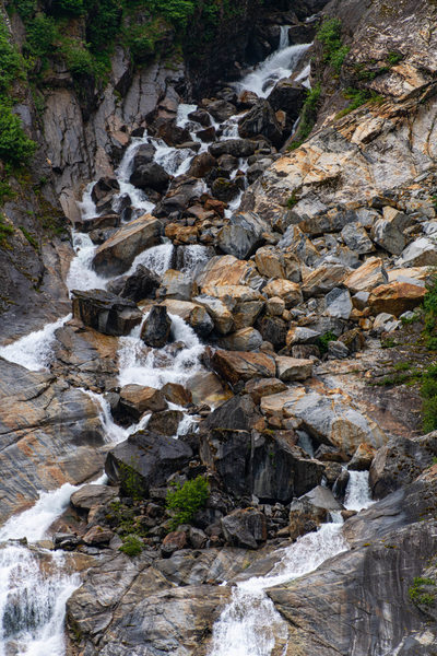 Waterfall at the Endicott Arm + Dawes Glacier, Alaska