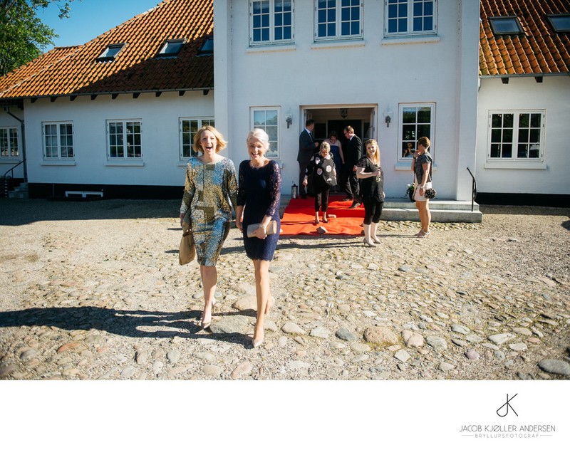 Familie ved bryllup