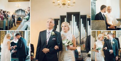Bryllupsfotograf vielsen og derefter