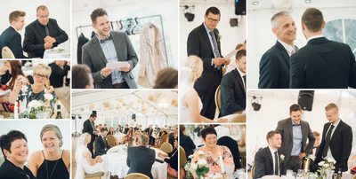 Bryllupsfotograf - collage fra talerne