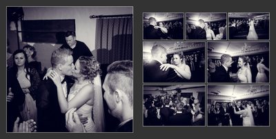 Bryllupsfotograf bryllupsvals i sort hvid