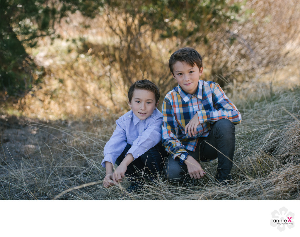 Squaw valley family session two boys