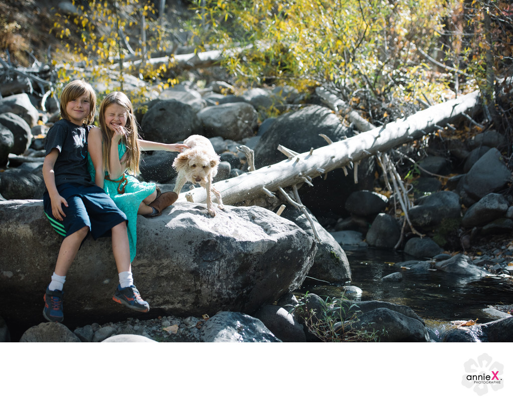 Lifestyle family and dog Photographer Fall
