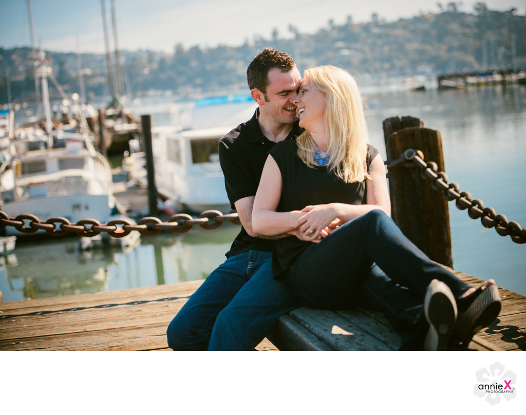 Professional Photographer in downtown Sausalito
