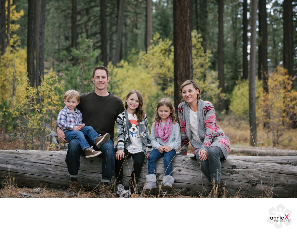 Locations for family portrait in Tahoe