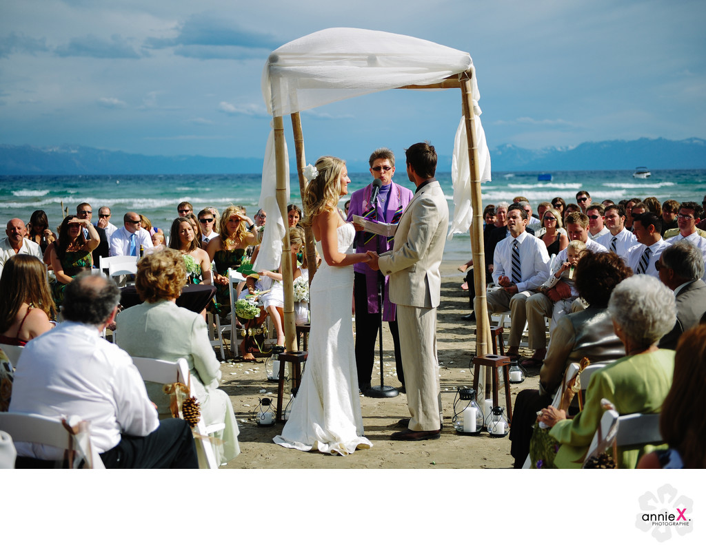 Wedding Ceremony Mourelatos resort Lake Tahoe