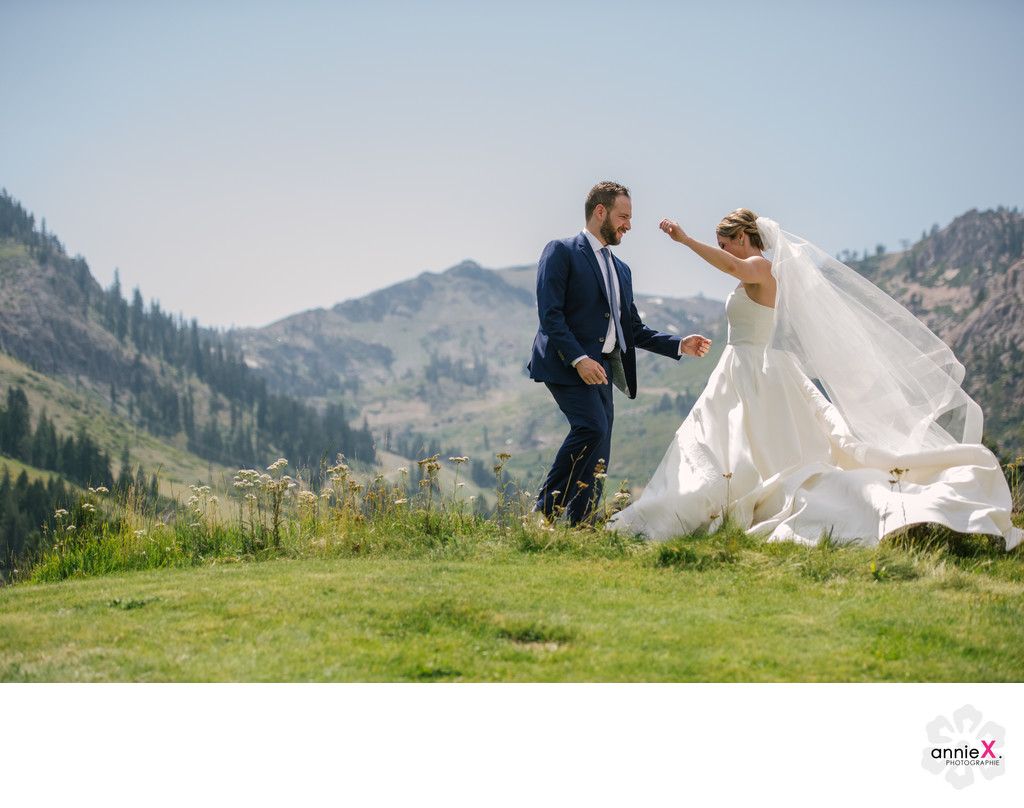 lake Tahoe mountain photographer  Squaw Valley wedding