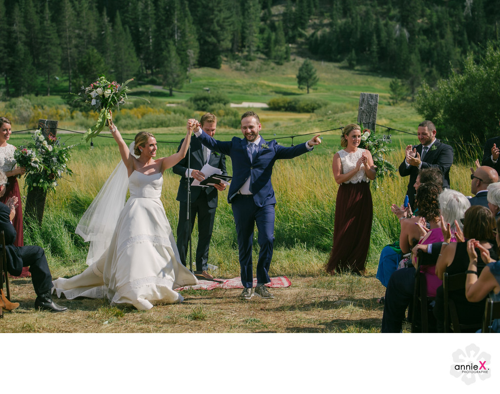 Just Married at the Stables in Squaw